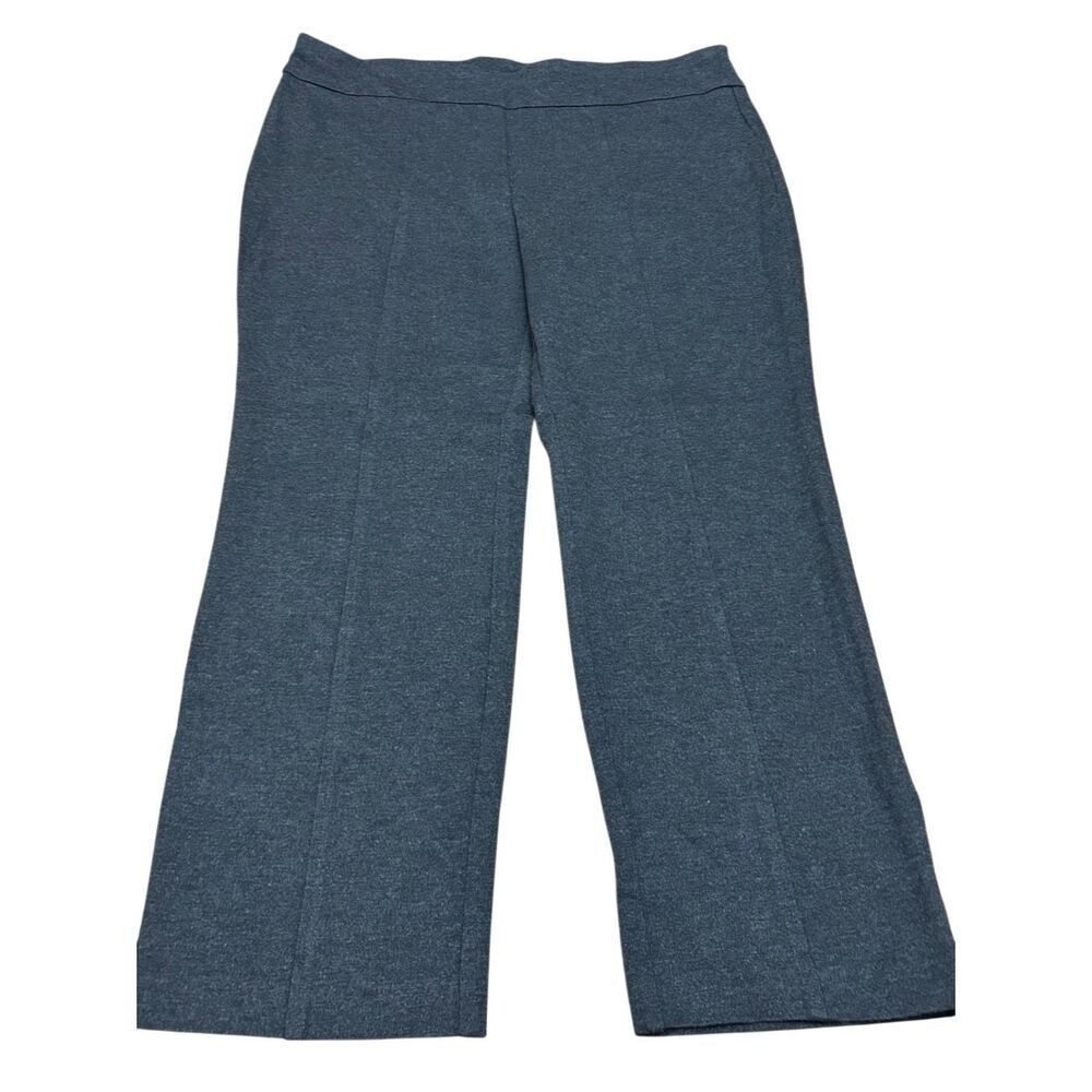 Dana Buchman Pull-On Pants Stretch Trousers Dark Heather Gray Size XL
